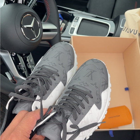 Louis Vuitton Charcoal and White Athletic Shoes - Picture 1 of 13